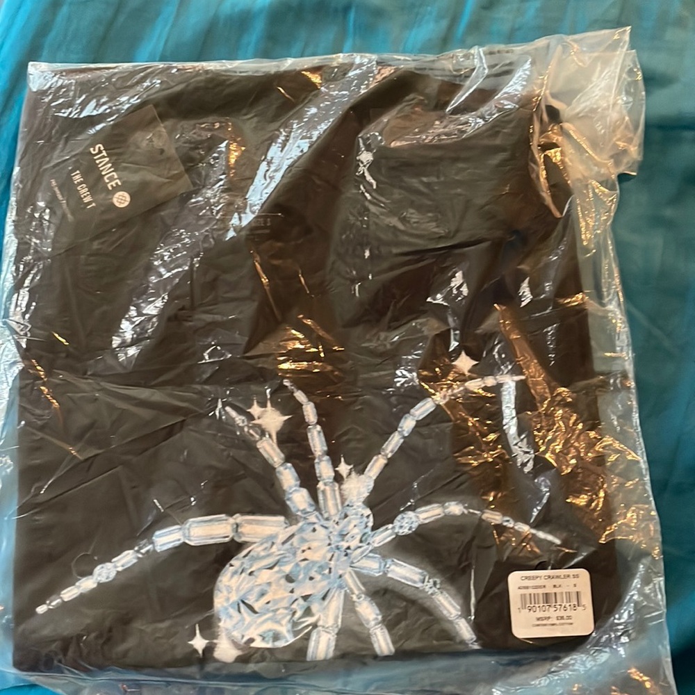 STANCE SARAH RABIN creepy crawly spider diamond tshirt NEW sealed , tags